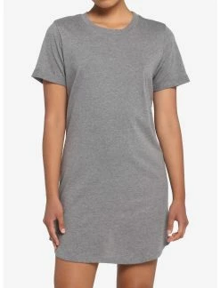 HUNIVERS Heather Grey T-Shirt Dress