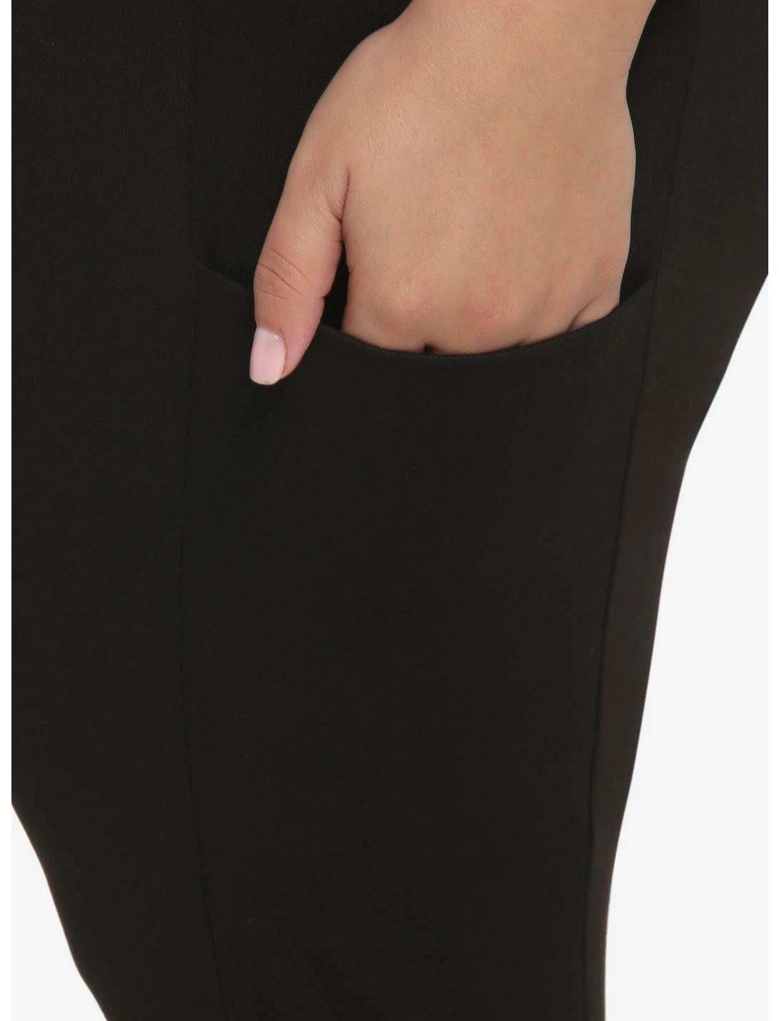 HUNIVERS Black Leggings With Pocket Plus Size 3 HUNIVERS Black Leggings With Pocket Plus Size - Image 3