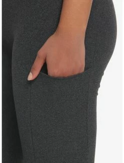 HUNIVERS Charcoal Grey Leggings With Pocket -Dresses Online Store 19167982 av2