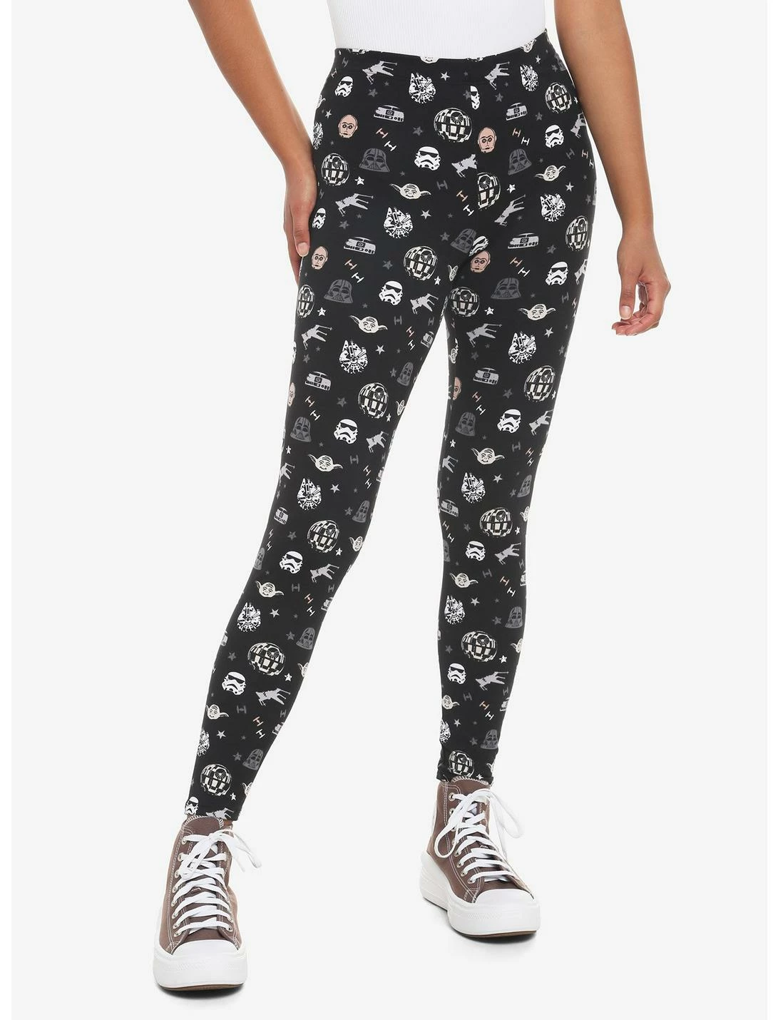 HUNIVERS Her Universe Star Wars Allover Print Leggings 1 HUNIVERS Her Universe Star Wars Allover Print Leggings