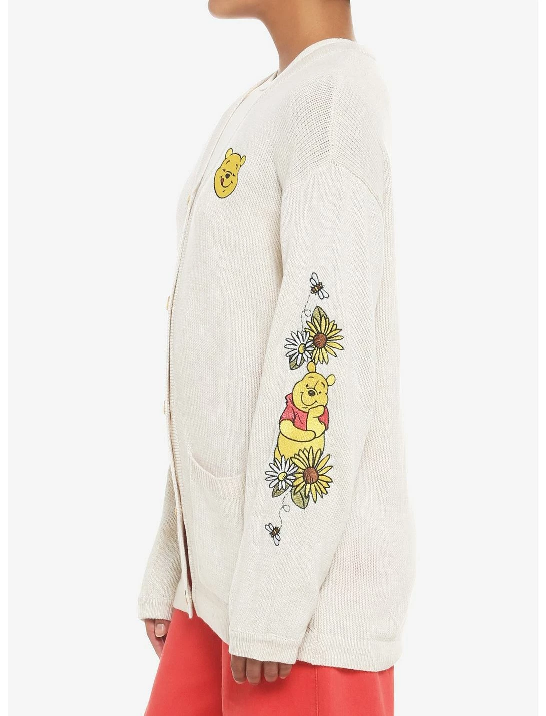 HUNIVERS Disney Winnie The Pooh Embroidered Oversized Cardigan 4 HUNIVERS Disney Winnie The Pooh Embroidered Oversized Cardigan - Image 4