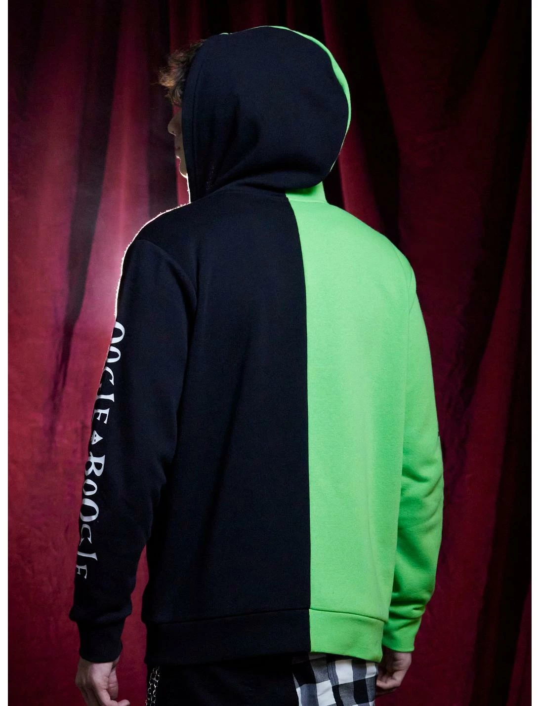 OURUNVRS The Nightmare Before Christmas Oogie Boogie Split Hoodie 3 OURUNVRS The Nightmare Before Christmas Oogie Boogie Split Hoodie - Image 3