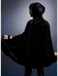 HUNIVERS The Nightmare Before Christmas Jack Velvet Hooded Cape 6 HUNIVERS The Nightmare Before Christmas Jack Velvet Hooded Cape -Dresses Online Store 19180307 av2