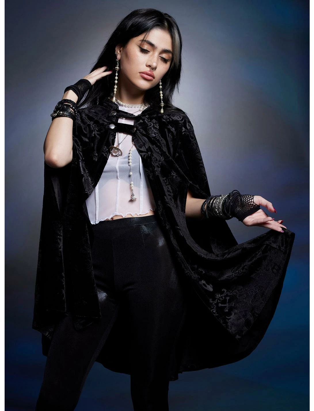 HUNIVERS The Nightmare Before Christmas Jack Velvet Hooded Cape 1 HUNIVERS The Nightmare Before Christmas Jack Velvet Hooded Cape