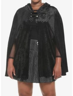 HUNIVERS The Nightmare Before Christmas Jack Velvet Hooded Cape Plus Size