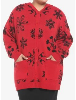 HUNIVERS Her Universe Marvel Snowflake Hooded Cardigan Plus Size