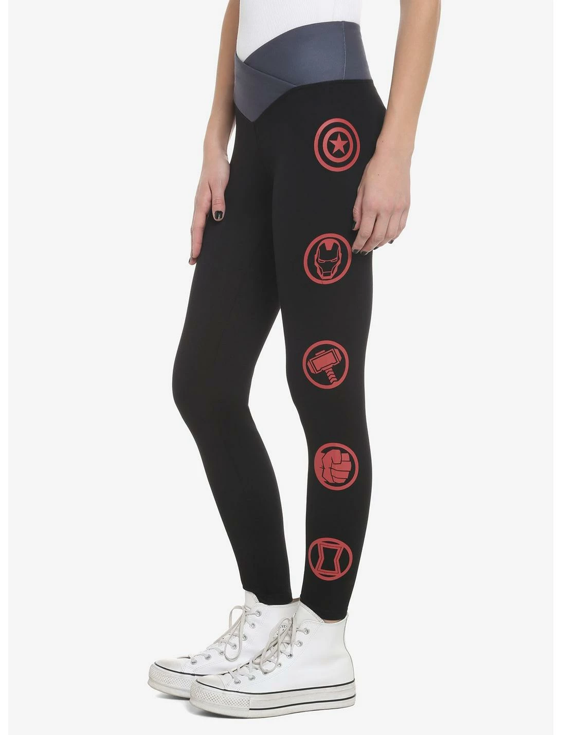 HUNIVERS Her Universe Marvel Avengers Icons Leggings 3 HUNIVERS Her Universe Marvel Avengers Icons Leggings - Image 3