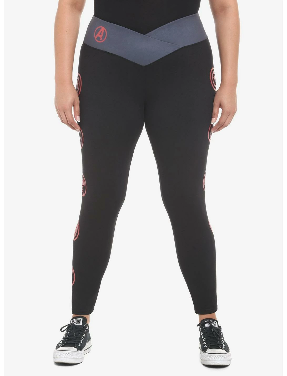 HUNIVERS Her Universe Marvel Avengers Icons Leggings Plus Size 1 HUNIVERS Her Universe Marvel Avengers Icons Leggings Plus Size