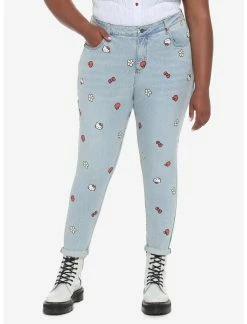 HUNIVERS Hello Kitty Icons Mom Jeans Plus Size