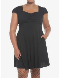 Dresses Online Store 17 HUNIVERS Black Retro Sweetheart Dress Plus Size