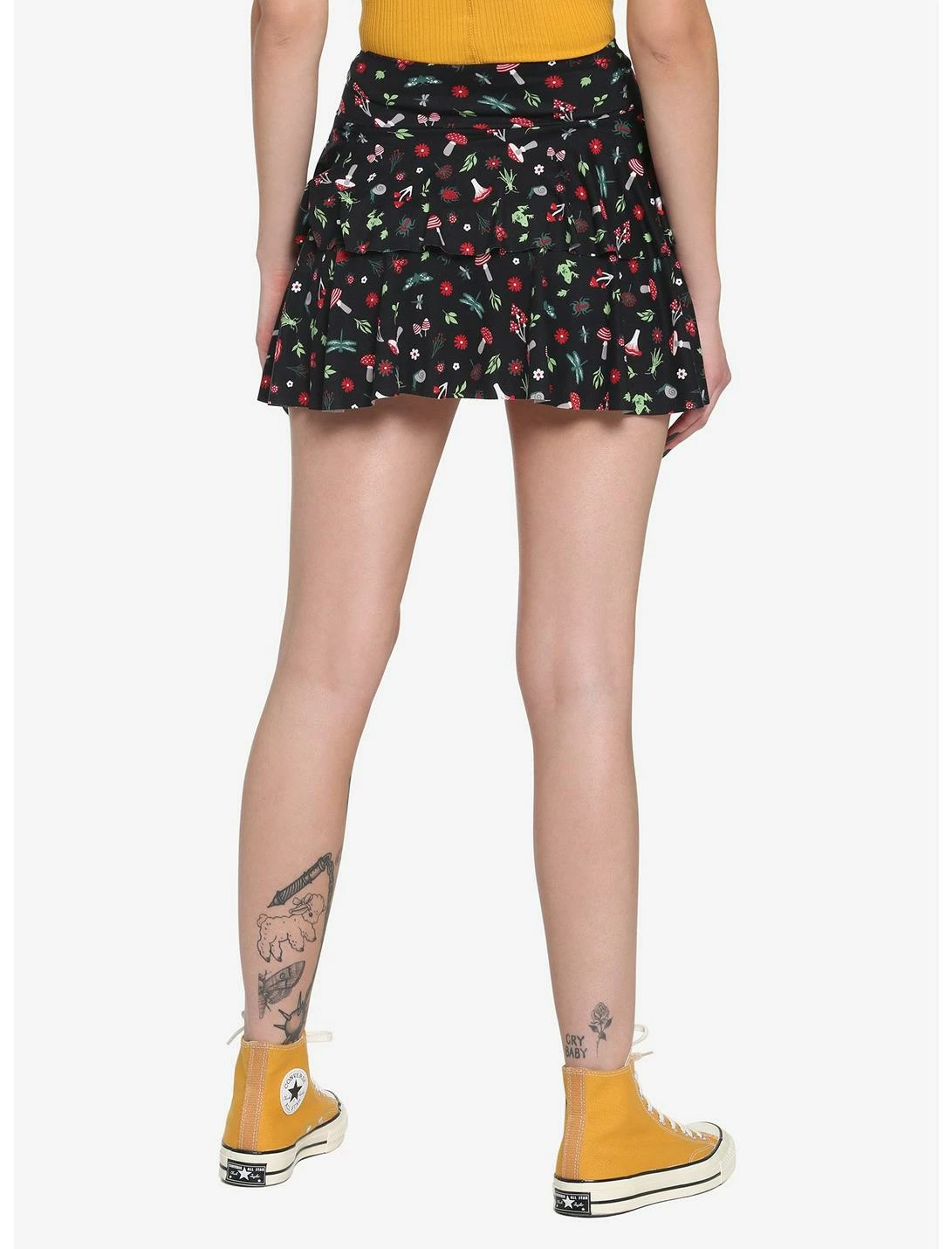 HUNIVERS Mushrooms & Bugs Tiered Skirt 2 HUNIVERS Mushrooms & Bugs Tiered Skirt - Image 2