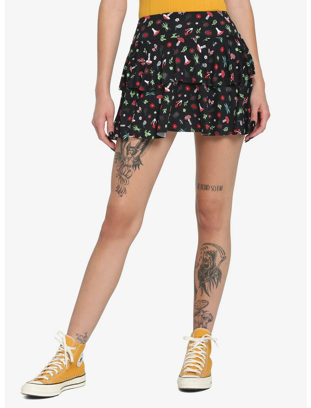 HUNIVERS Mushrooms & Bugs Tiered Skirt 1 HUNIVERS Mushrooms & Bugs Tiered Skirt