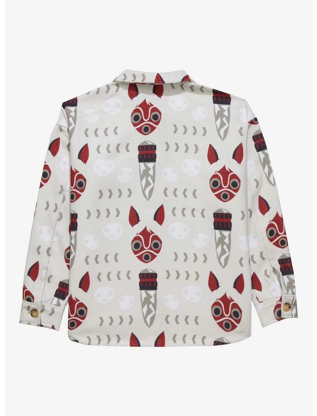 HUNIVERS Studio Ghibli Princess Mononoke San's Mask Polar Fleece Jacket 2 HUNIVERS Studio Ghibli Princess Mononoke San's Mask Polar Fleece Jacket - Image 2