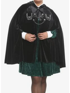 HUNIVERS Her Universe Disney The Haunted Mansion Gargoyle Velvet Hooded Cape Plus Size