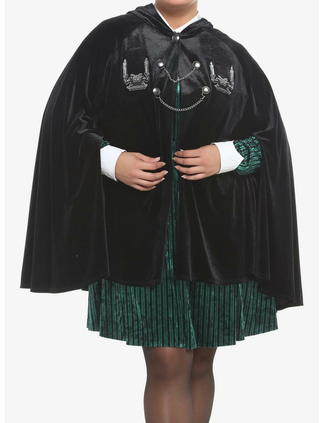 HUNIVERS Her Universe Disney The Haunted Mansion Gargoyle Velvet Hooded Cape Plus Size 1 HUNIVERS Her Universe Disney The Haunted Mansion Gargoyle Velvet Hooded Cape Plus Size