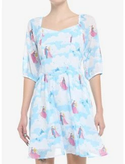 HUNIVERS Disney Sleeping Beauty Clouds Long-Sleeve Dress
