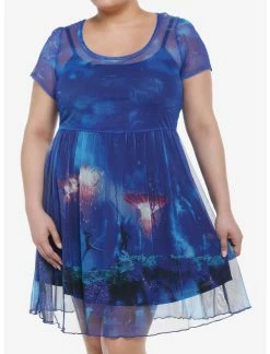 HUNIVERS Avatar: The Way Of Water Mesh Dress Plus Size