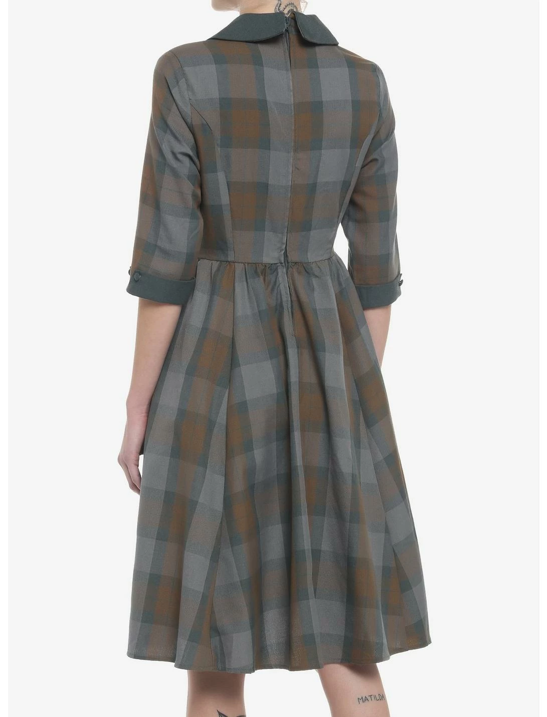 HUNIVERS Her Universe Outlander Tartan Plaid Swing Dress 3 HUNIVERS Her Universe Outlander Tartan Plaid Swing Dress - Image 3