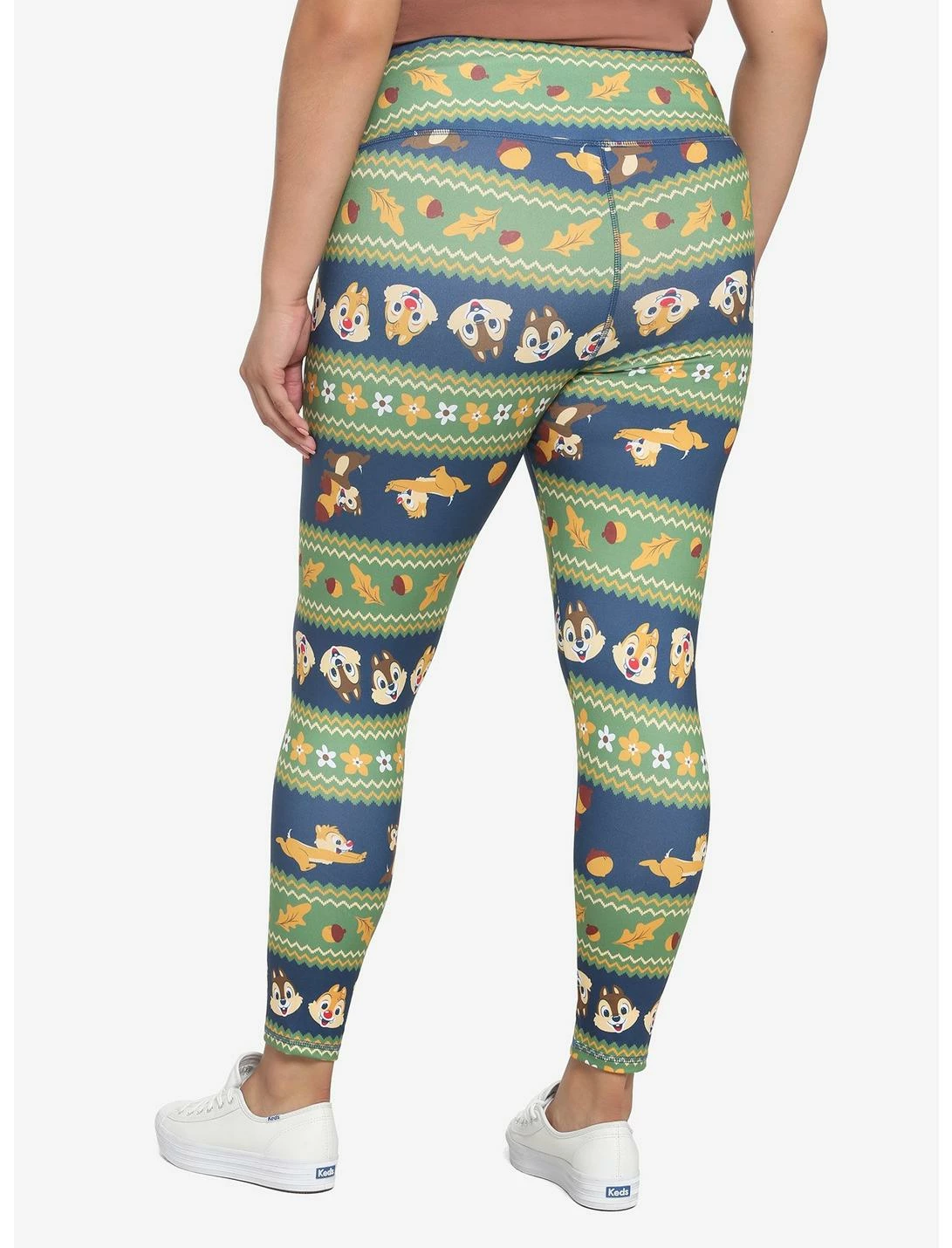 HUNIVERS Disney Chip 'N Dale Fair Isle Leggings Plus Size 2 HUNIVERS Disney Chip 'N Dale Fair Isle Leggings Plus Size - Image 2