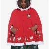 HUNIVERS Her Universe Disney Holiday Mickey Mouse Hooded Cape Plus Size