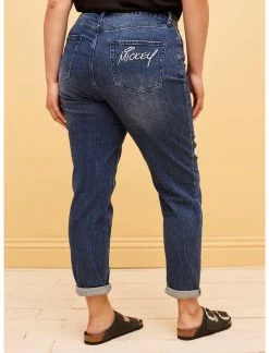 HUNIVERS Her Universe Disney Mickey Mouse Dark Wash Mom Jeans Plus Size -Dresses Online Store 19516313 av2