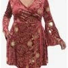 HUNIVERS Harry Potter Marauder's Map Velvet Dress Plus Size