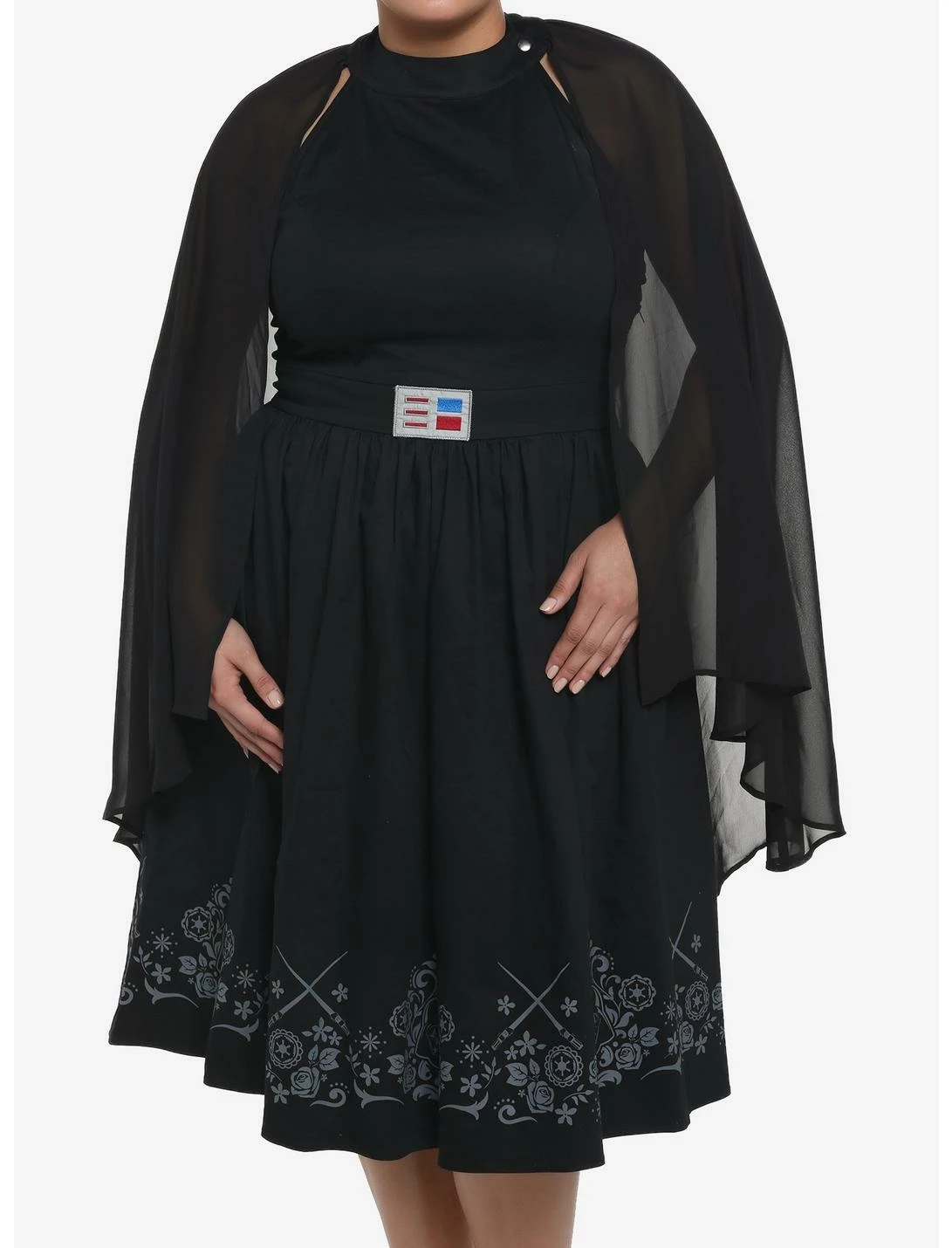 HUNIVERS Her Universe Star Wars Darth Vader Cape Dress Plus Size 1 HUNIVERS Her Universe Star Wars Darth Vader Cape Dress Plus Size