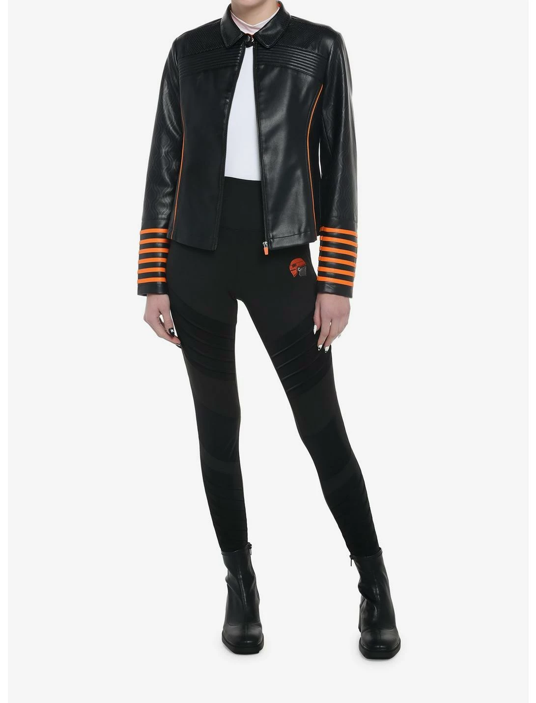 HUNIVERS Her Universe Star Wars Fennec Shand Faux Leather Jacket 2 HUNIVERS Her Universe Star Wars Fennec Shand Faux Leather Jacket - Image 2