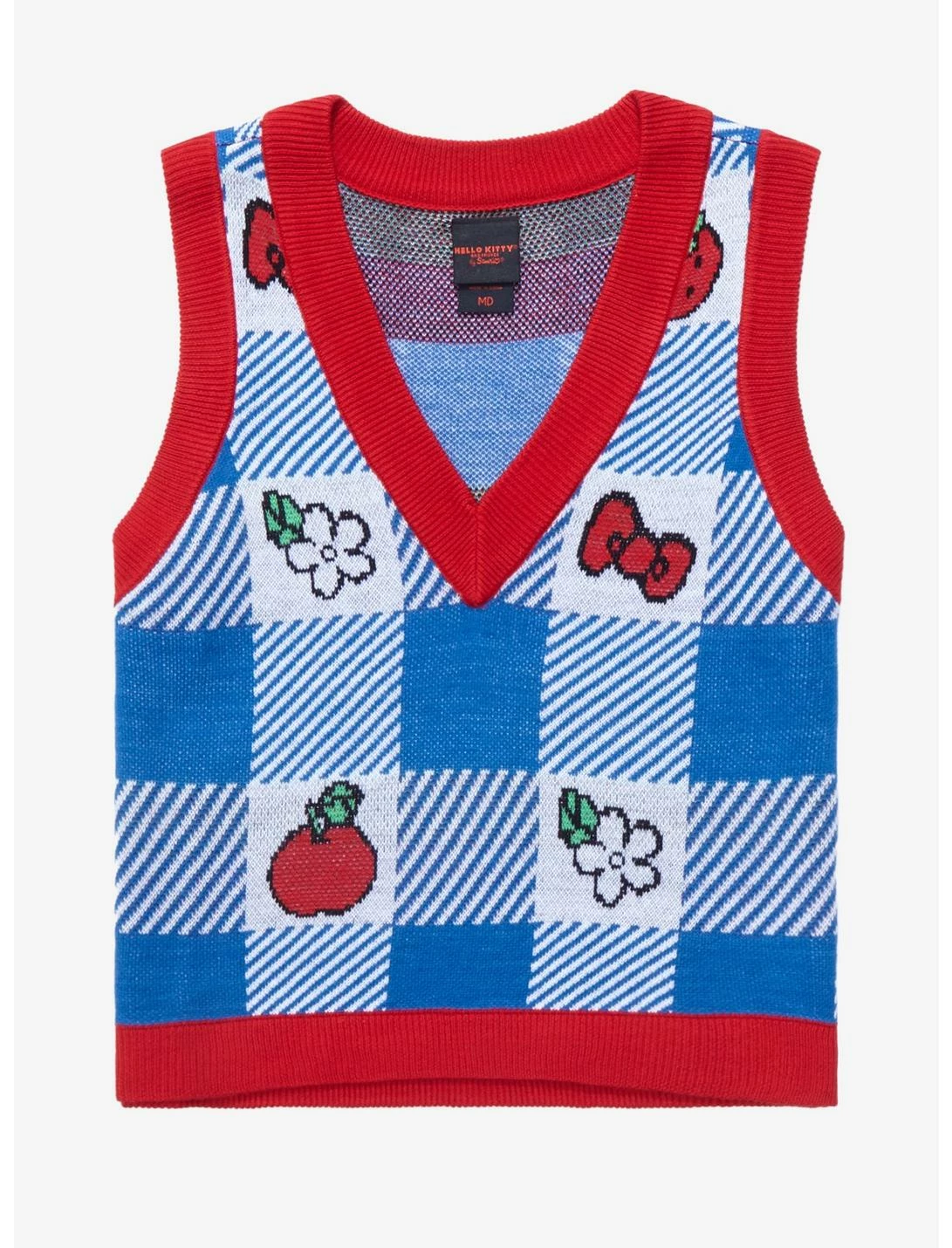 HUNIVERS Hello Kitty And Friends Kawaii Icons Gingham Vest 1 HUNIVERS Hello Kitty And Friends Kawaii Icons Gingham Vest