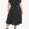 Null Ditsy Celestial Midi Dress Plus Size