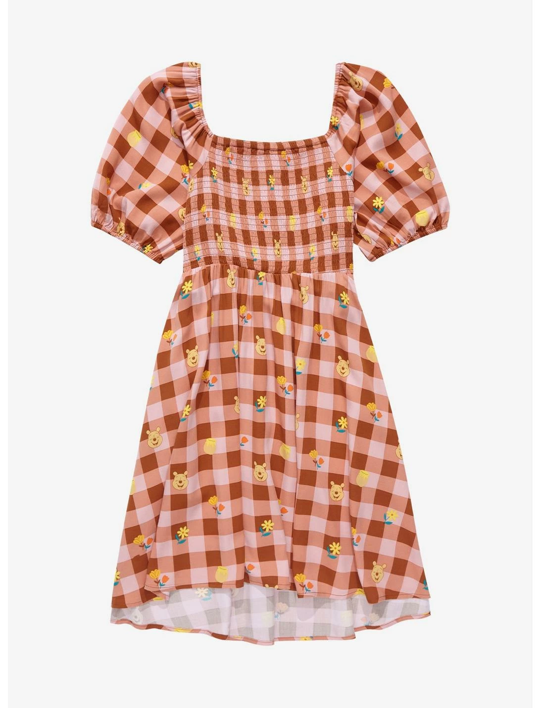 HUNIVERS Her Universe Disney Winnie The Pooh Gingham Smock Dress 2 HUNIVERS Her Universe Disney Winnie The Pooh Gingham Smock Dress - Image 2
