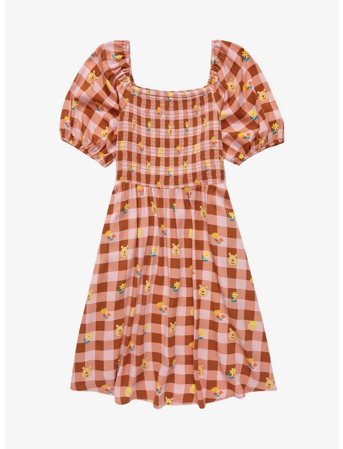 HUNIVERS Her Universe Disney Winnie The Pooh Gingham Smock Dress 1 HUNIVERS Her Universe Disney Winnie The Pooh Gingham Smock Dress
