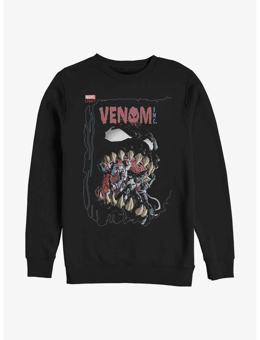 Null Marvel Venom Group Fight Sweatshirt 1 Null Marvel Venom Group Fight Sweatshirt
