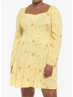 Dresses Online Store 55 HUNIVERS Disney Beauty And The Beast Floral Long-Sleeve Dress Plus Size