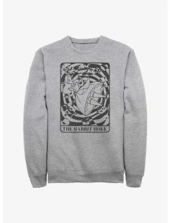 Null Disney Alice In Wonderland Rabbit Hold Card Sweatshirt