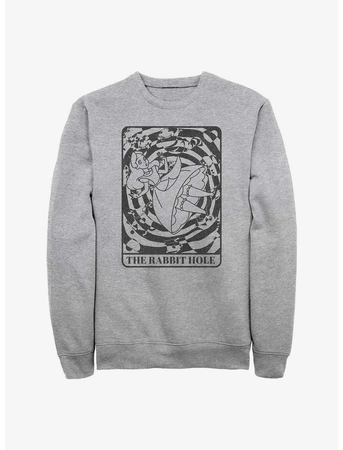 Null Disney Alice In Wonderland Rabbit Hold Card Sweatshirt 1 Null Disney Alice In Wonderland Rabbit Hold Card Sweatshirt