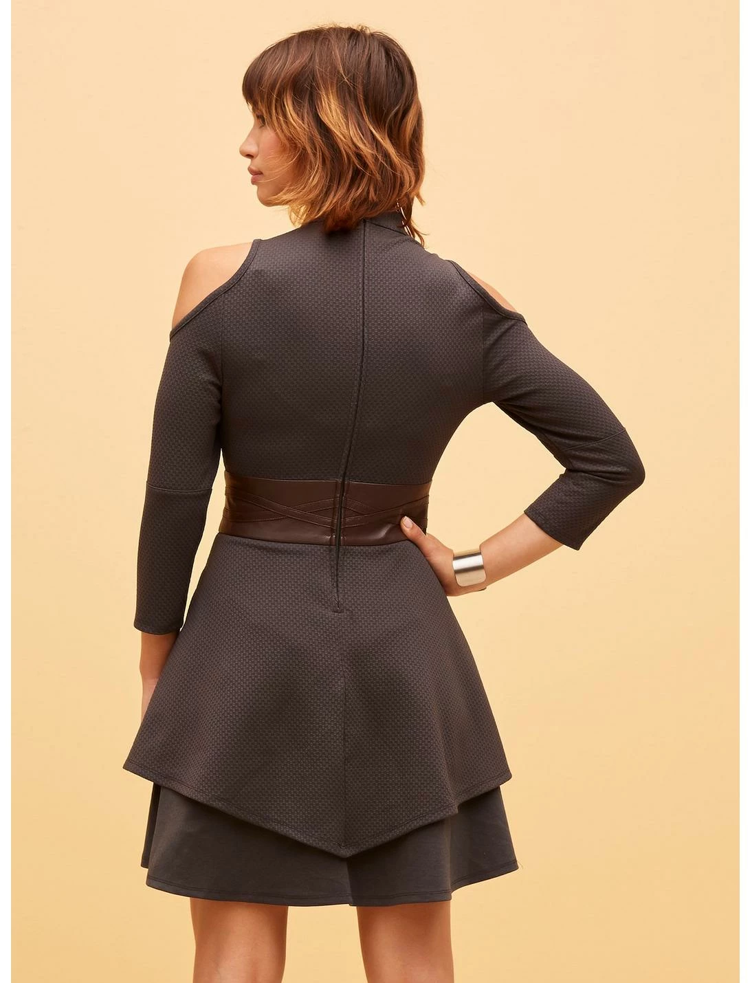 HUNIVERS Her Universe Star Wars The Mandalorian Ahsoka Tano Cold Shoulder Dress 3 HUNIVERS Her Universe Star Wars The Mandalorian Ahsoka Tano Cold Shoulder Dress - Image 3