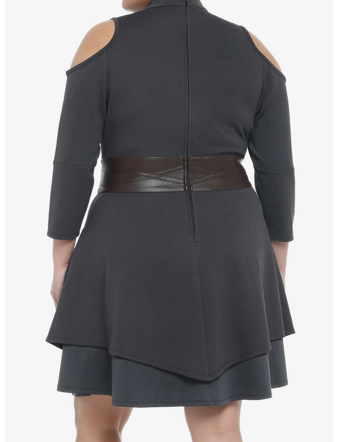 HUNIVERS Her Universe Star Wars The Mandalorian Ahsoka Cold Shoulder Dress Plus Size 3 HUNIVERS Her Universe Star Wars The Mandalorian Ahsoka Cold Shoulder Dress Plus Size - Image 3