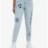 HUNIVERS Disney Mickey Mouse Steamboat Willie Mom Jeans