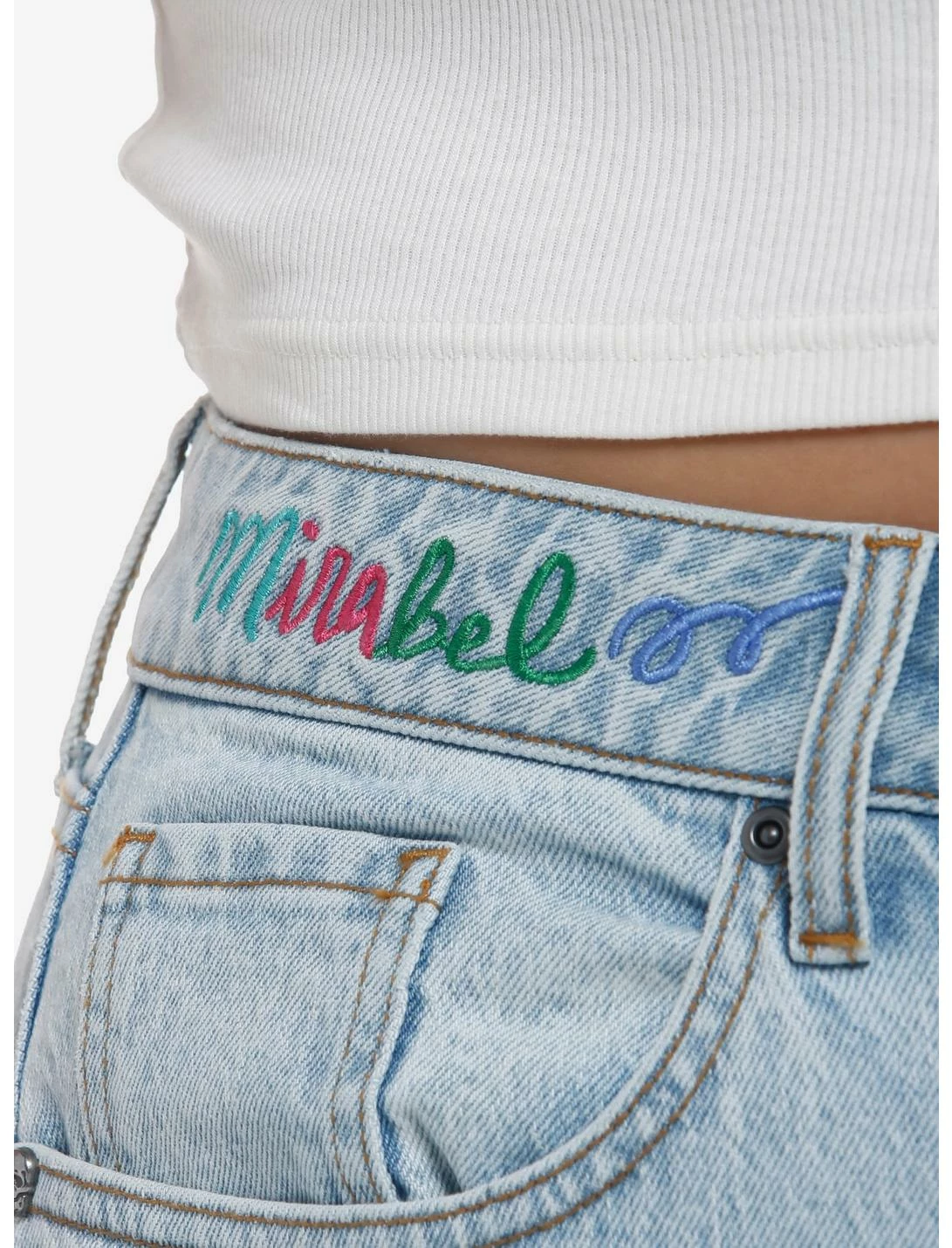 HUNIVERS Disney Encanto Mirabel Mom Jeans Plus Size 3 HUNIVERS Disney Encanto Mirabel Mom Jeans Plus Size - Image 3