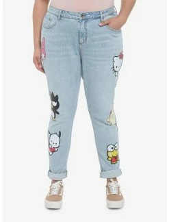 HUNIVERS Hello Kitty And Friends Mom Jeans Plus Size