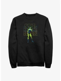 Null Marvel She-Hulk Name Stack Sweatshirt