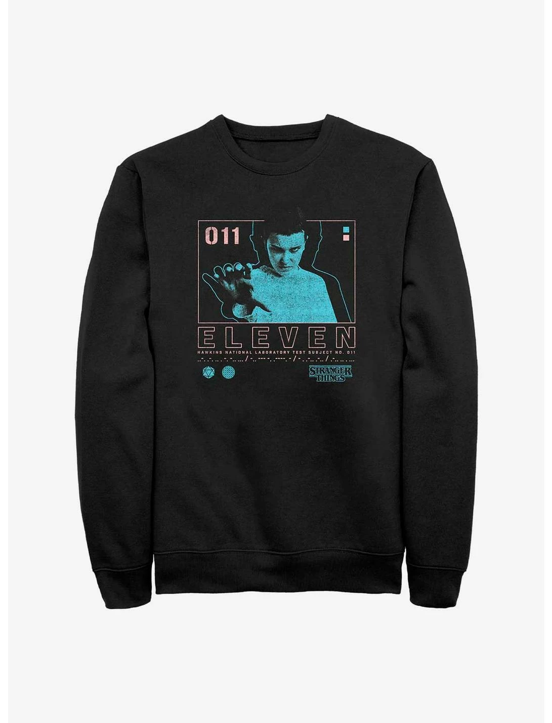 Null Stranger Things Eleven Infographic Sweatshirt 1 Null Stranger Things Eleven Infographic Sweatshirt