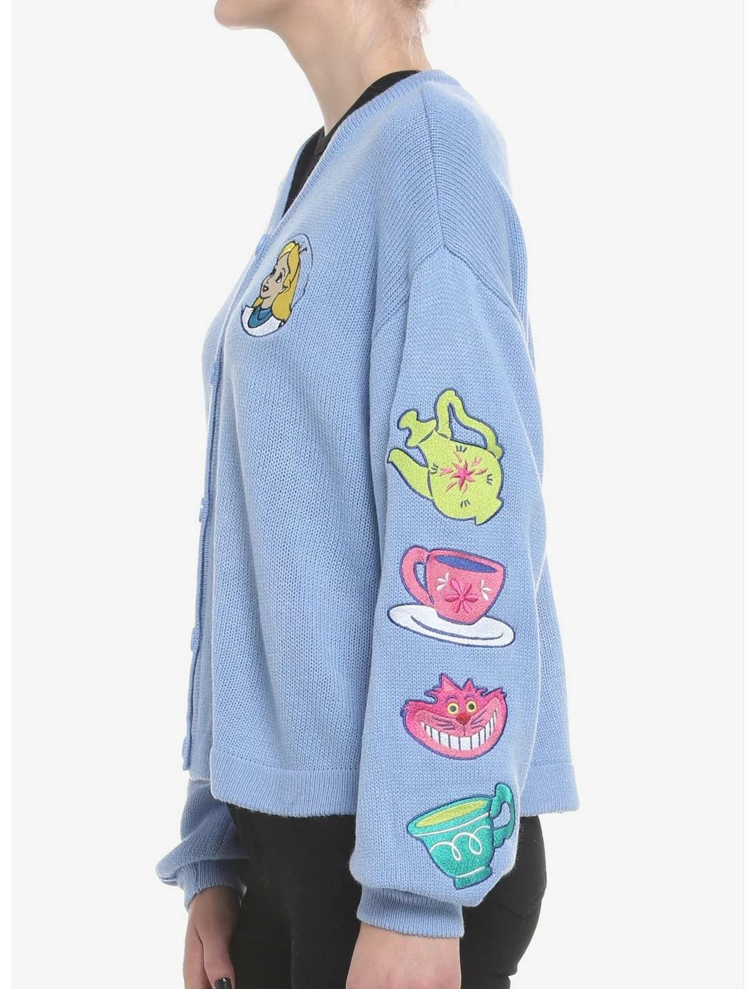 HUNIVERS Disney Alice In Wonderland Embroidered Cardigan 4 HUNIVERS Disney Alice In Wonderland Embroidered Cardigan - Image 4