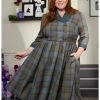 HUNIVERS Her Universe Outlander Tartan Plaid Swing Dress Plus Size