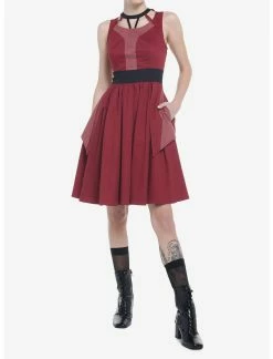 HUNIVERS Her Universe Marvel Doctor Strange In The Multiverse Of Madness Scarlet Witch Swing Dress 8 HUNIVERS Her Universe Marvel Doctor Strange In The Multiverse Of Madness Scarlet Witch Swing Dress -Dresses Online Store 19774790 av3