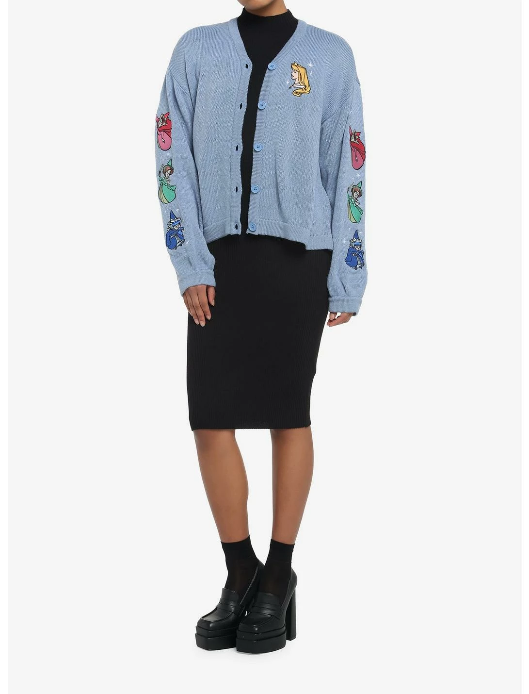 HUNIVERS Disney Sleeping Beauty Aurora & Fairies Skimmer Cardigan 2 HUNIVERS Disney Sleeping Beauty Aurora & Fairies Skimmer Cardigan - Image 2