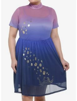 HUNIVERS Her Universe Disney Tangled Lantern Ombre Mesh Dress Plus Size