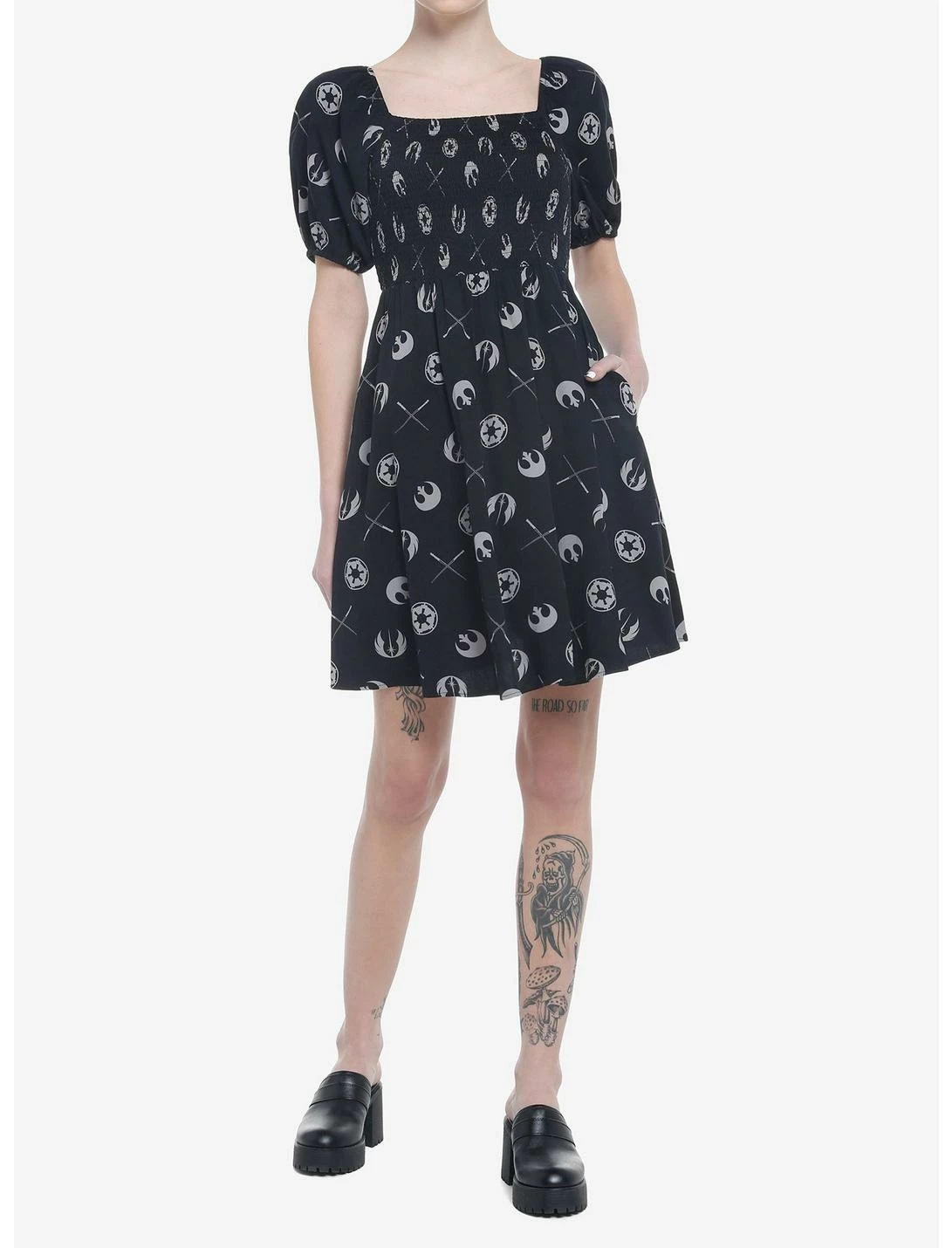 HUNIVERS Her Universe Star Wars Icons Smocked Dress 2 HUNIVERS Her Universe Star Wars Icons Smocked Dress - Image 2