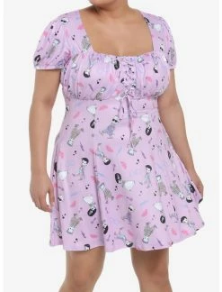 HUNIVERS Universal Monsters Chibi Characters Dress Plus Size